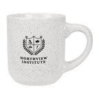 Speckled Matte Ceramic Mug, 14 oz - White - Silk Screen