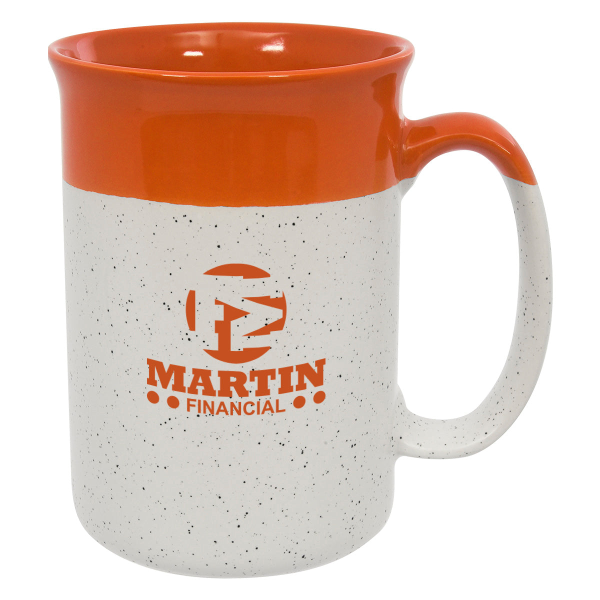 Speckled Mug, 13 oz - Orange - Ceramic