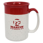 Speckled Mug, 13 oz - Red - Ceramic