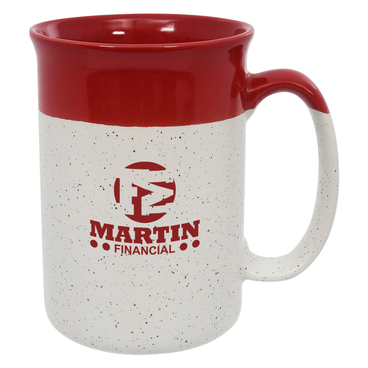 Speckled Mug, 13 oz - Red - Ceramic