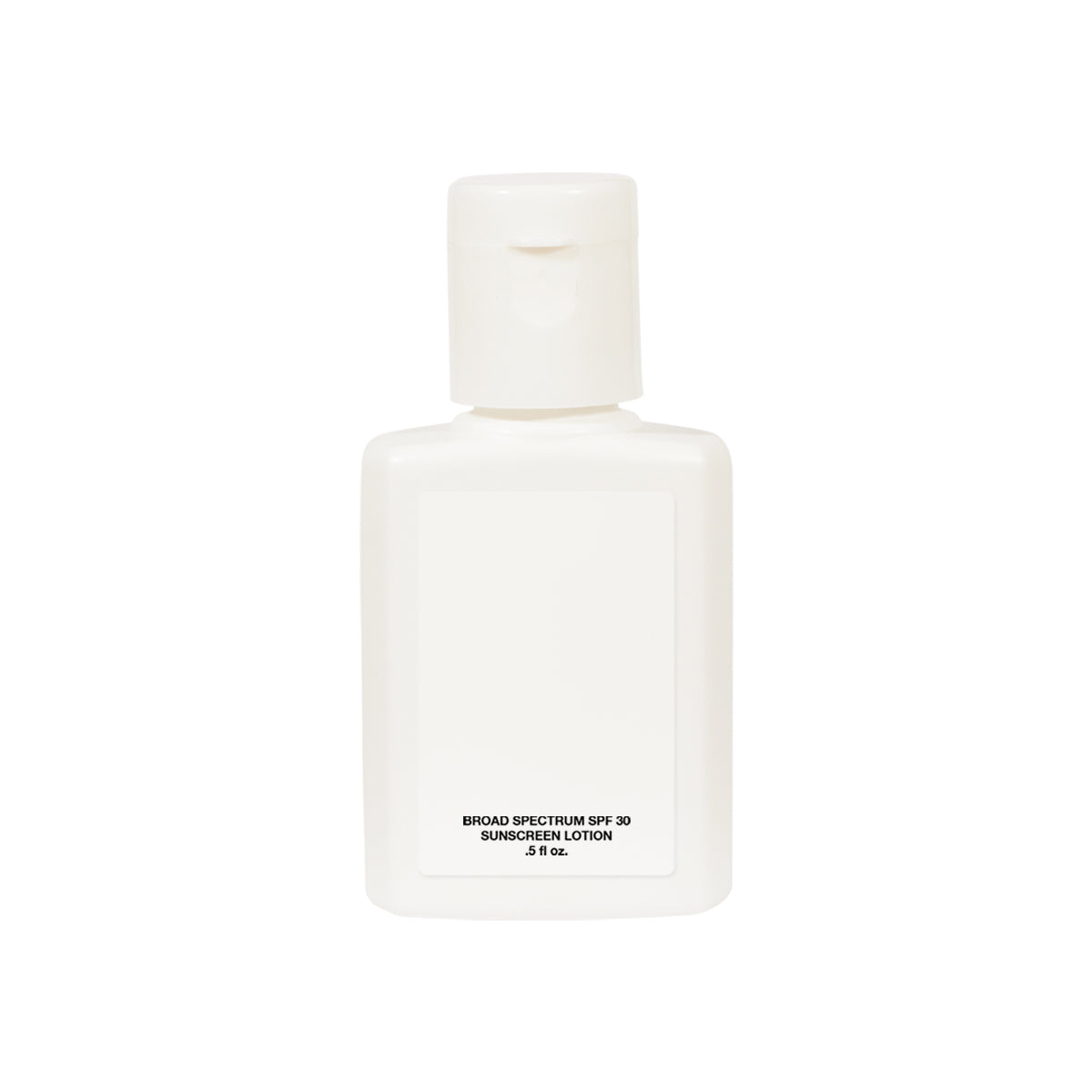 SPF 30 Sunscreen, 0.5 oz - White - Clear_Label_Blank