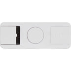 Spin-It Fidget Spinner Phone Stand and Screen Cleaner Full Color - White - Back