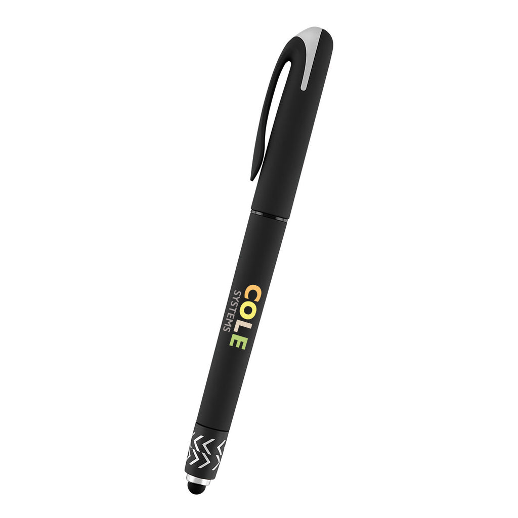 Spin Top Gel Pen and Stylus - Black - Full Color