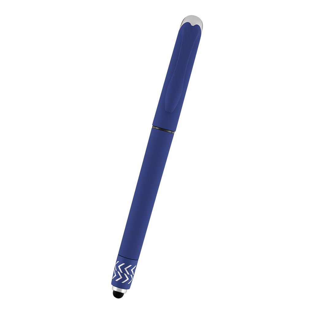 Spin Top Gel Pen and Stylus Full Color - Blue - Front