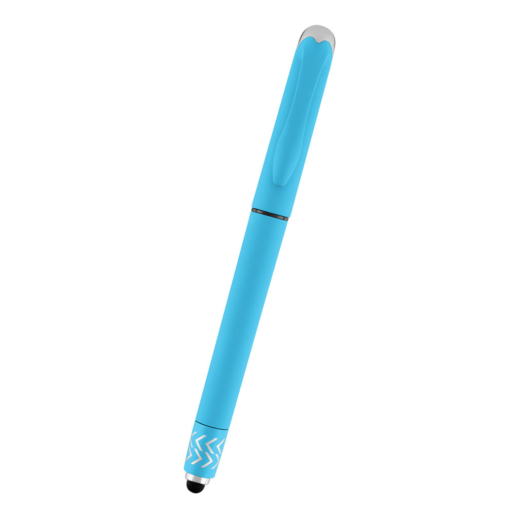 Spin Top Gel Pen and Stylus - Light Blue - Front