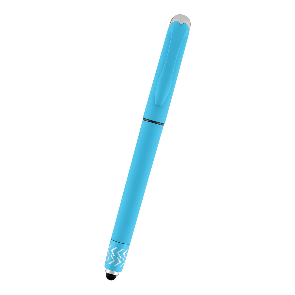 Spin Top Gel Pen and Stylus - Light Blue - Front