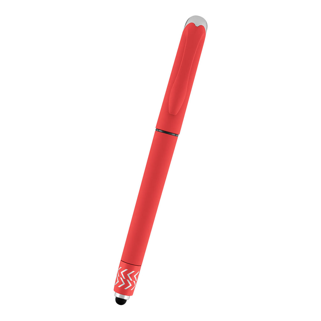 Spin Top Gel Pen and Stylus - Red - Front