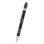 Spin Top Pen and Stylus Laser Engraving - Black - Laser Engraving
