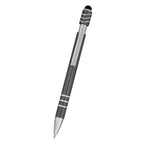 Spin Top Pen and Stylus Laser Engraving - Gray - Front