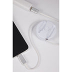 Spinner Extendable 5-in-1 Charging Cable, 40W - White - Propped