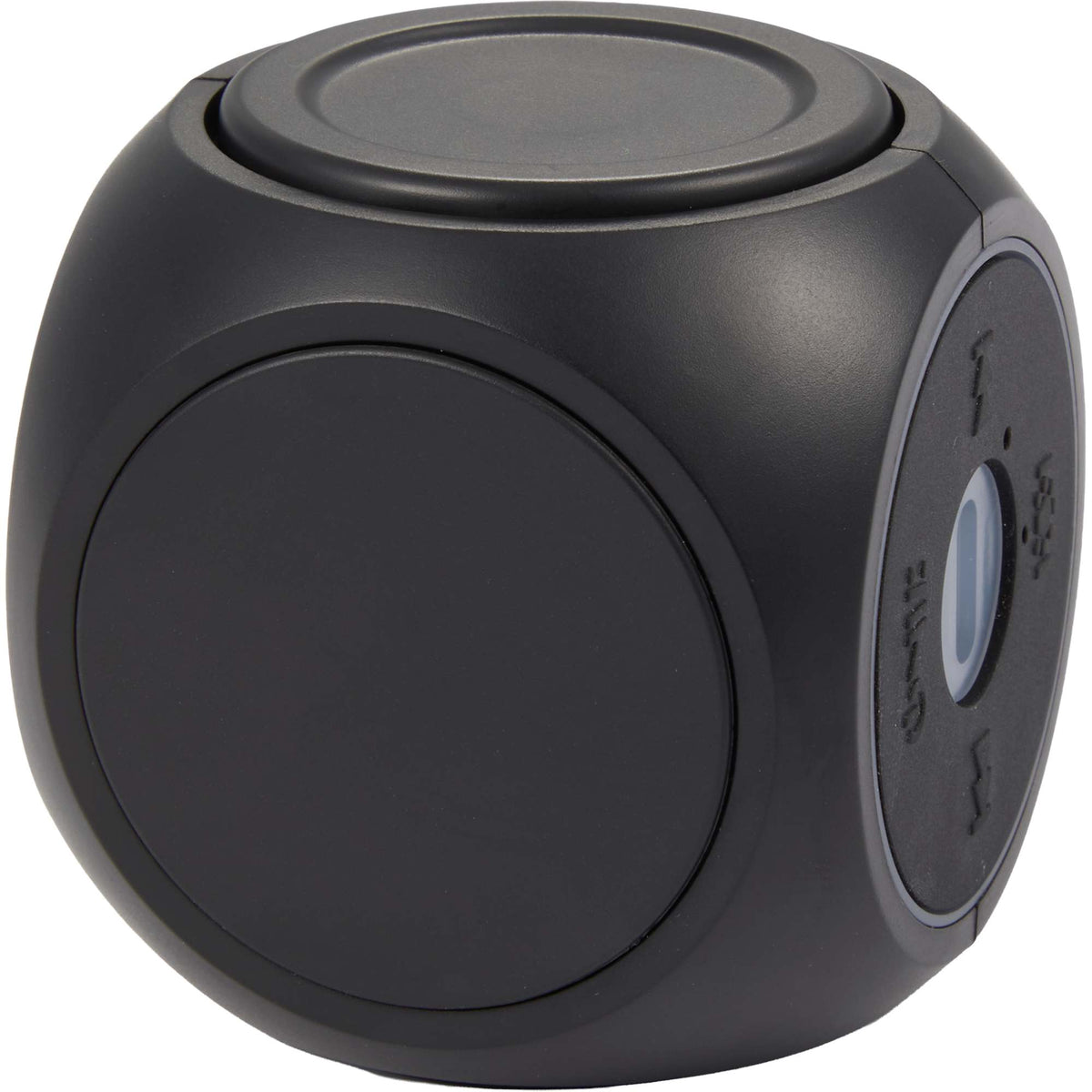 SpinNova Light Up Speaker with Fidget Spinner Full Color - Black - Left Angle