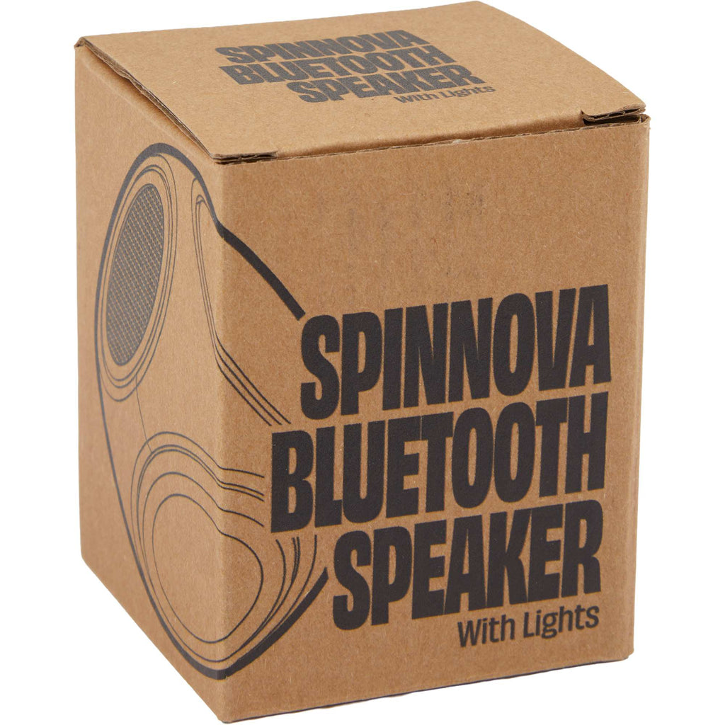 SpinNova Light Up Speaker with Fidget Spinner Full Color - White - Packaging
