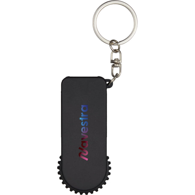 SpinStand Keychain with Phone Stand and Fidget Spinner Full Color