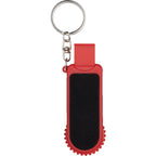 SpinStand Keychain with Phone Stand and Fidget Spinner Full Color - Red - Back 2