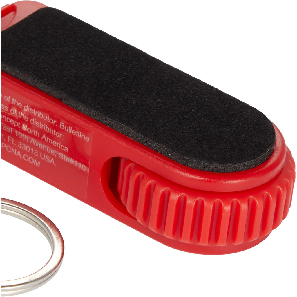 SpinStand Keychain with Phone Stand and Fidget Spinner Full Color - Red - Detail 2