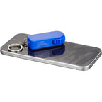 SpinStand Keychain with Phone Stand and Fidget Spinner Full Color - Royal - Propped 3