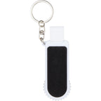 SpinStand Keychain with Phone Stand and Fidget Spinner Full Color - White - Back 2