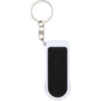 SpinStand Keychain with Phone Stand and Fidget Spinner Full Color - White - Back