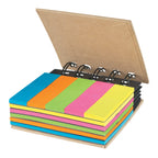 Spiral Book, Sticky Notes and Flags - Natural - Angle_Open