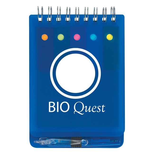 Spiral Jotter with Sticky Notes, Flags and Pen