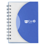 Spiral Notebook, Mini - Blue - Silk Screen