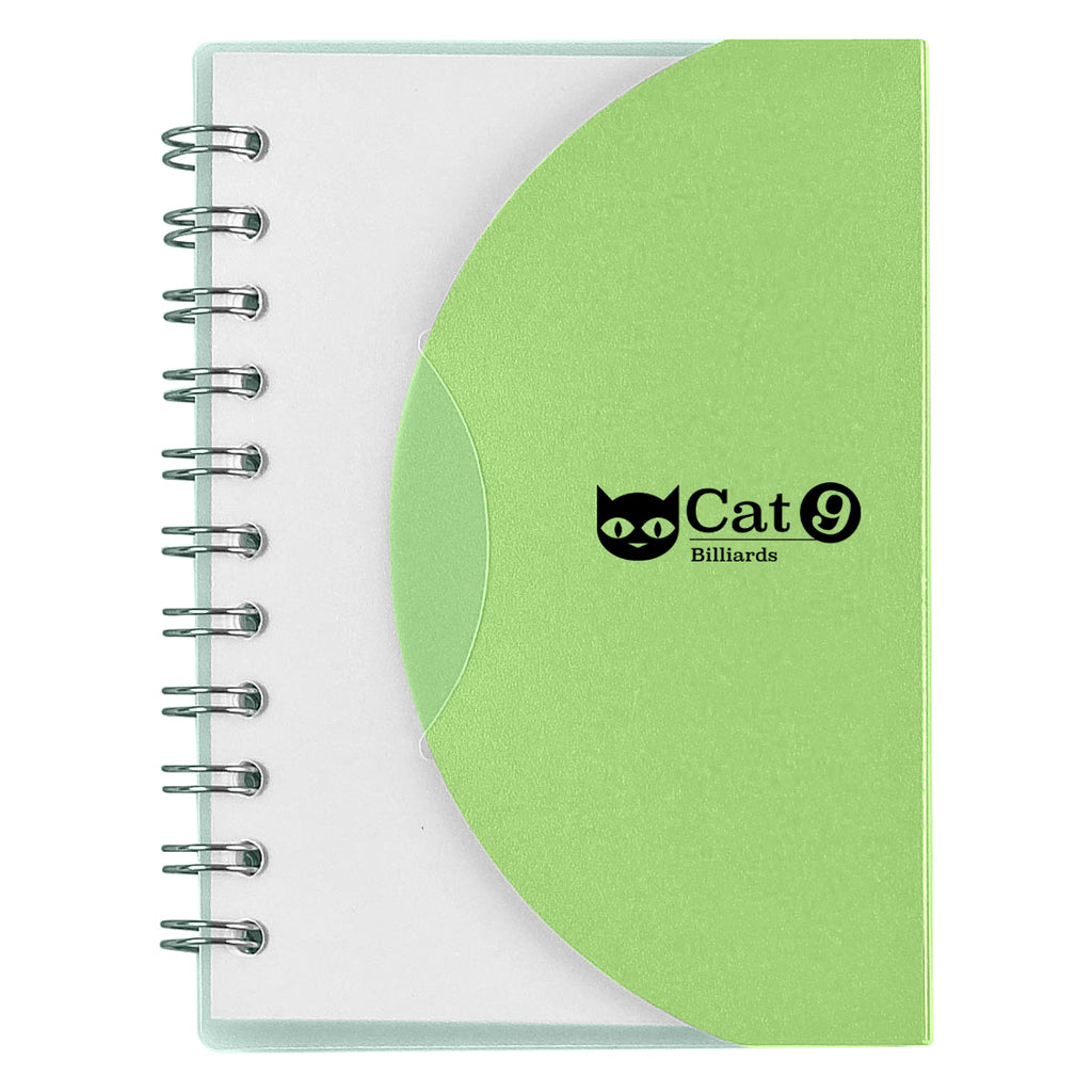 Spiral Notebook, Mini - Lime Green - Silk Screen