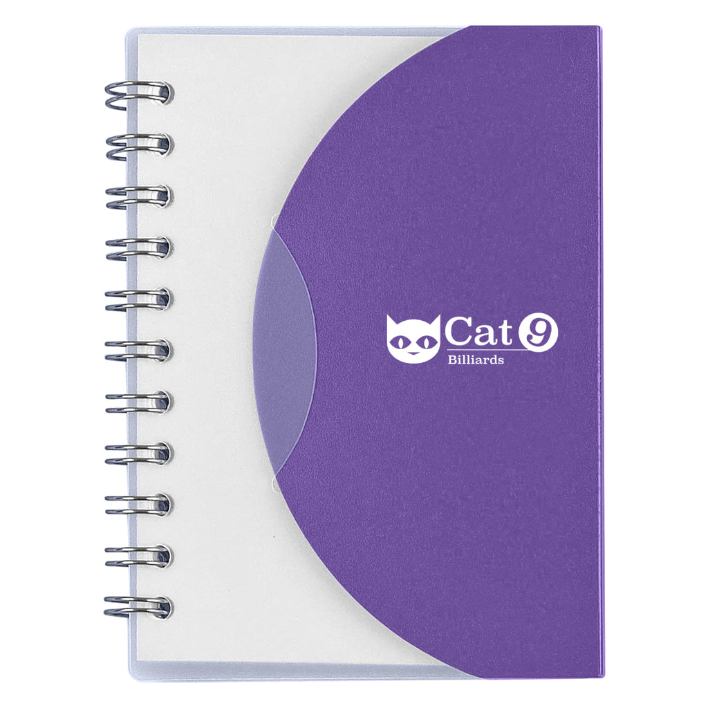 Spiral Notebook, Mini - Purple - Silk Screen