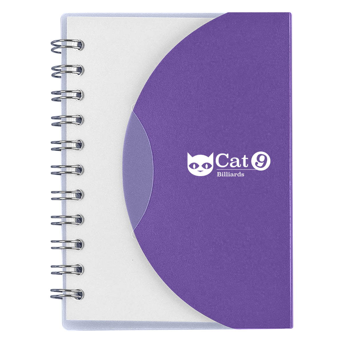 Spiral Notebook, Mini - Purple - Silk Screen