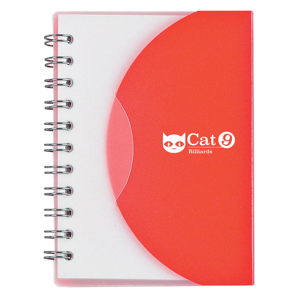 Spiral Notebook, Mini - Red - Silk Screen