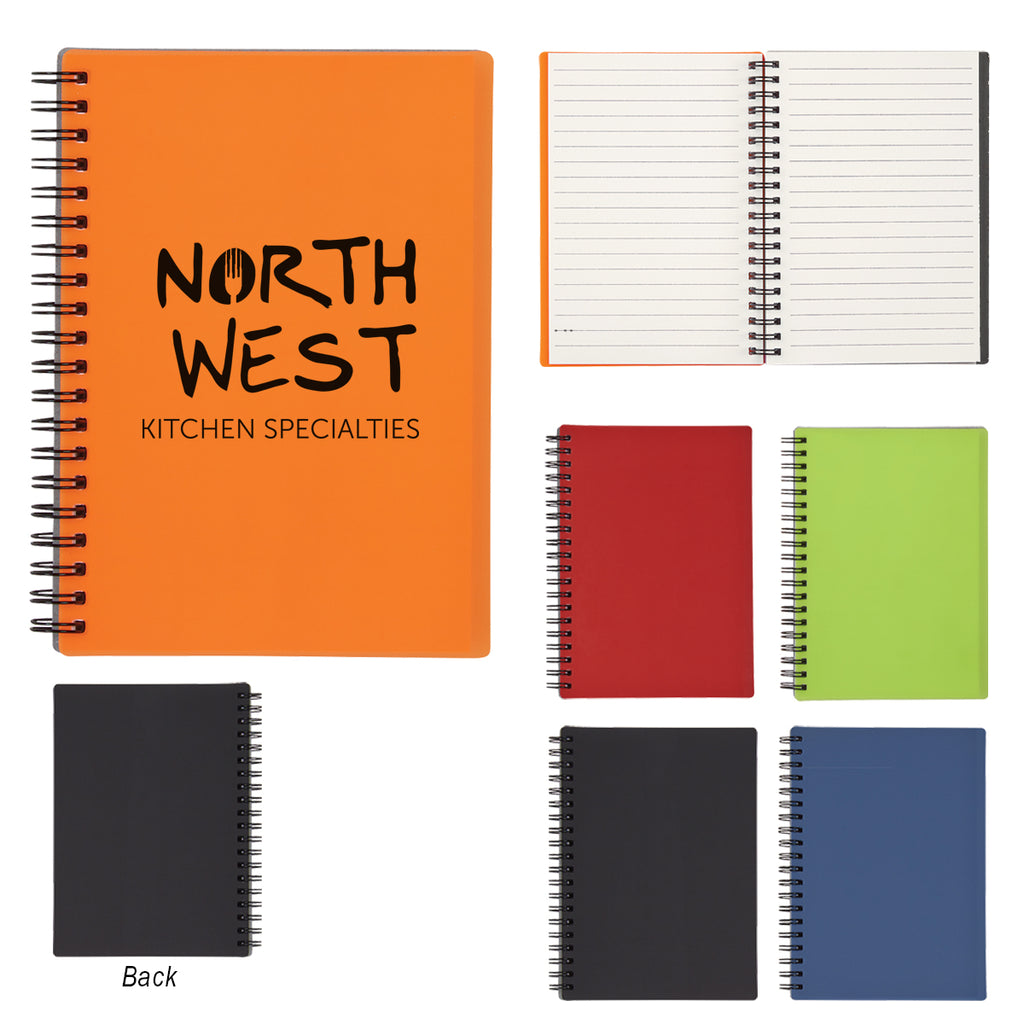 Spiral Notebook with a Rubbery Cover