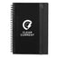 Spiral Notebook with Clear Front Pocket, 5.5 x 8.5 Inches - Black - Front