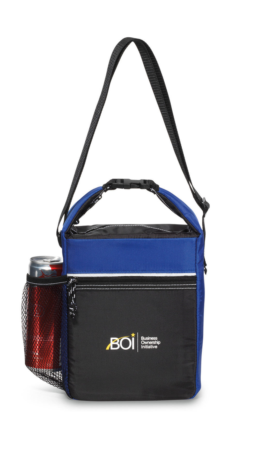Spirit Kid Friendly Lunch Cooler, 6 Cans Embroidery - Royal Blue - View 1