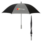 Splash of Color Golf Umbrella, 60 Inch Arc - Black with Gray - Colorbrite