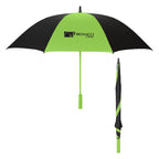 Splash of Color Golf Umbrella, 60 Inch Arc - Lime Green - Silk Screen