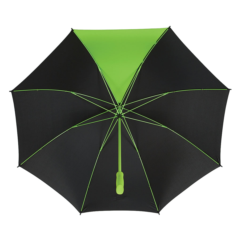 Splash of Color Golf Umbrella, 60 Inch Arc - Lime Green - Underside_Blank