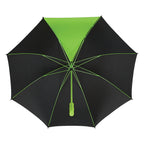 Splash of Color Golf Umbrella, 60 Inch Arc - Lime Green - Underside_Blank