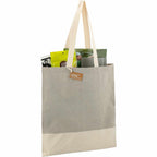 Split Color Block Recycled Convention Tote, 5 oz - Gray - Photo 2