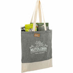Split Color Block Recycled Convention Tote, 5 oz Transfer - Black - Photo