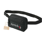 Sport Fanny Pack with Three Zip Compartments, Recycled - Black - Left Angle