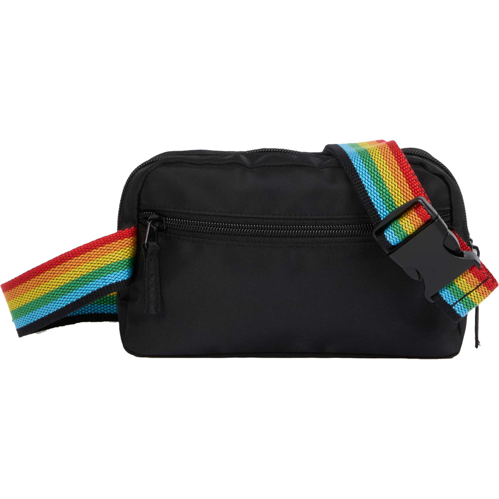 Sport Fanny Pack with Three Zip Compartments, Recycled - Rainbow - Back