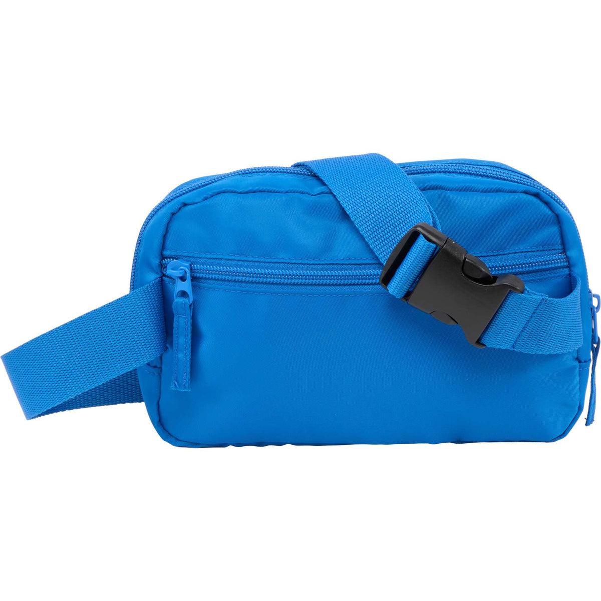 Sport Fanny Pack with Three Zip Compartments, Recycled - Royal - Back