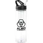 Sports Bottle with Fruit Infuser, 25 oz - Clear - Photo