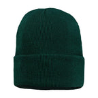 Sportsman 12" Jersey Lined Cuffed Beanie Embroidery - Forest Green - Back