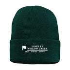 Sportsman 12" Jersey Lined Cuffed Beanie Embroidery - Forest Green - Front