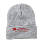 Sportsman 12" Jersey Lined Cuffed Beanie Embroidery - Heather Grey - Front
