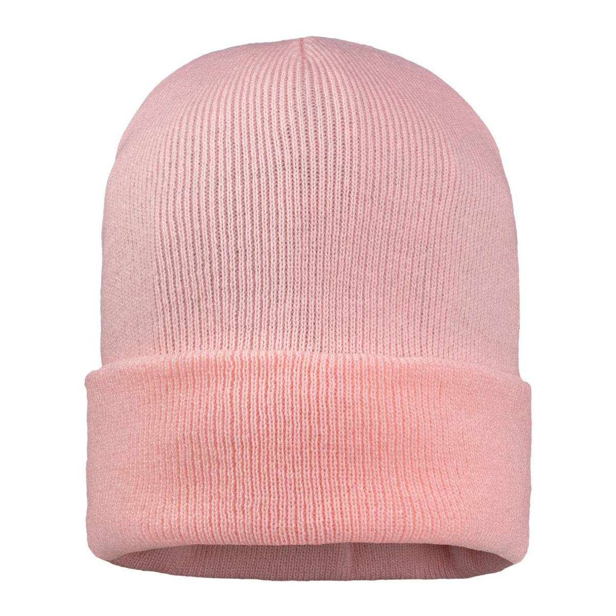 Sportsman 12" Jersey Lined Cuffed Beanie Embroidery - Pink - Back
