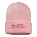 Sportsman 12" Jersey Lined Cuffed Beanie Embroidery - Pink - Front