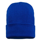 Sportsman 12" Jersey Lined Cuffed Beanie Embroidery - Royal - Back