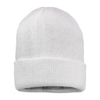 Sportsman 12" Jersey Lined Cuffed Beanie Embroidery - White - Back