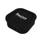 Square Food Container in Silicone - Black - Pad Print